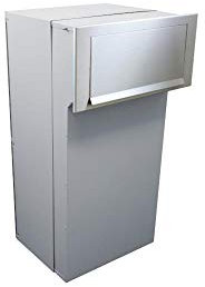 F-05 XXL Edelstahl Mauerdurchwurf Paketkasten (29,5-50,5 cm Tiefe)