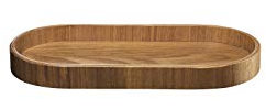 ASA Wood Ovales Tablett aus Weidenholz in der Farbe Natur, Maße: 23cm x 11cm x 2cm, 53697970, Brown