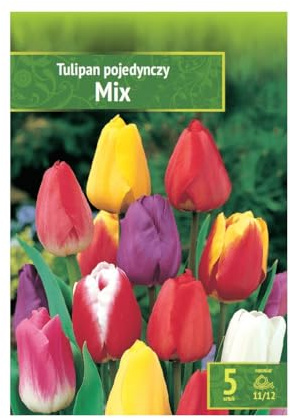 AGRONOM | TULIPES - MIX - Bulbes de Fleurs | Plantes Vivaces de Jardin | Bulbes de Fleurs à Planter | Belles Fleurs Couleurs Vives | Couleur Mélange | 5 Pièces à Bulbes