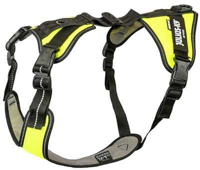 Mantrailing Essential Hundegeschirr, Größe: L-XL, Neon