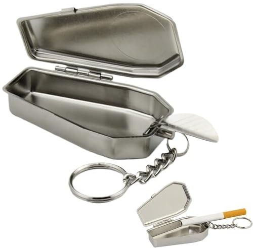 Tragbarer Aschenbecher, Taschenaschenbecher, aschenbecher, Metall Zigarette Pocket Square Aschenbecher Mini Reise Aschenbecher Taschenaschenbecher für Outdoor Reisen Camping Garten Auto