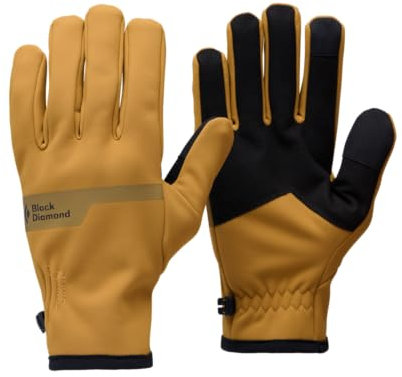 Black Diamond Unisex Everyday Softshell Gloves, Flax, S