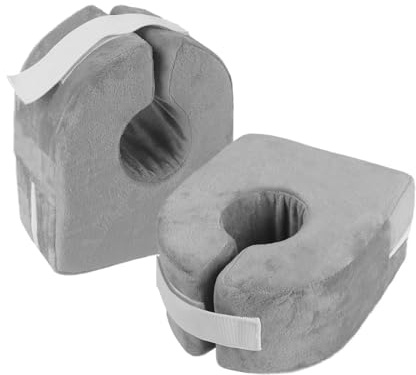 RUIXIA 2Pcs Talonnières Anti-Escarres Rondes Coussin de Levage de Pied Coussins Anti-escarres Ergonomiques Soutien de La Main Oreiller Protecteurs de Talons Repose-Main Repose-Pied