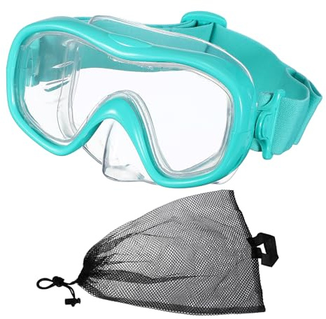 PATIKIL Maschera Da Snorkeling Con Copri Naso Maschera Da Sub In Silicone Attrezzatura Subacquea Anti Appannamento Maschera Da Sub Con Ampia Visuale Vetro Temperato Per Adulti Verde