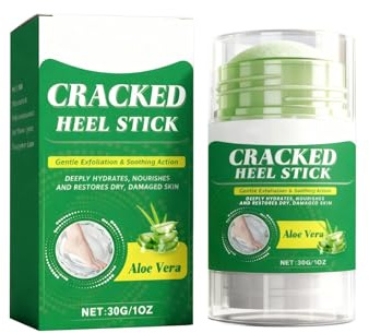 Aloe Vera Cracked Heel Balm - Soothes Painful Cracks, Repairs Peeling Skin, Deeply Hydrates, 30g