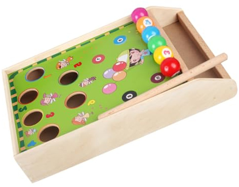 HOMOBABE Mini Pool Table Game for Adults Compact Desktop Billiards Portable Tabletop Ball Game for Family Fun and Interaction Easy to Use and Store