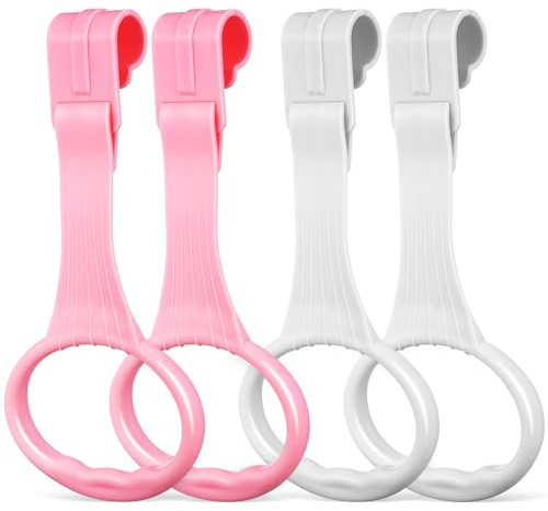 ifundom 4 Anelli in Plastica per Lettino Facilmente Installabili Presa Confortevole per Culla e Box Gioco Strumenti di Supporto per Camminare Ragazzo Ragazza