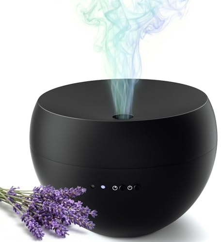 Diffuseur d'Huiles Essentielles 100ml, Diffuseur Parfum Maison, Humidificateur d'air Ultrasonique sans BPA, Arrêt Automatique,pour Bureau Maison Yoga Spa Cadeaux