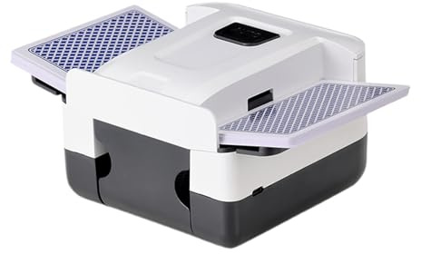 Macchina per mescolare le carte, accessorio automatico per carte da tavolo, portatile, meccanismo di riproduzione rapida, adatto per tornei in casa, feste, riunioni di famiglia, viaggi, campeggio