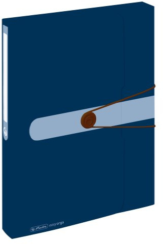 Herlitz 11279841 samlarbox, Recycling A4 polypropylenfolie, blå ängel, mörkblå