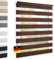 Doppelrollo Klemmfix ohne Bohren Braun 50x220 cm [Stoffbreite 46cm] Duo Rollo Fensterrollo für Fenster/Türen Gardine Klemmrollo Seitenzugrollo Sichtschutz Sonnenschutzrollo Zebrarollo
