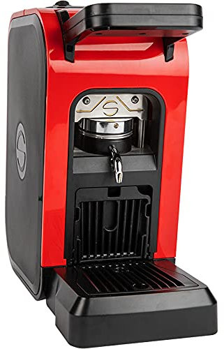 Generico SPINEL CIAO Colore Rosso Red Macchina da Caffè a cialde ESE 44mm filtro carta + Kit degustazione cialde Omaggio Emporio del Caffè
