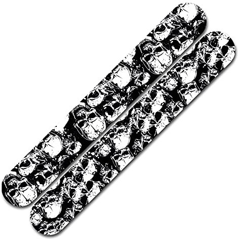 Finest-Folia R160 - Pellicola protettiva per catena per bicicletta, 21 teschi