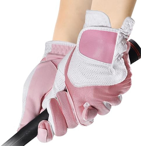 Golf Gloves Women's Couple, Women's Golf Gloves, Breathable Stable Grip Fit Golf Gloves Girls Golf Gloves, Stylish All-Weather Golf Gloves for Women and Girls