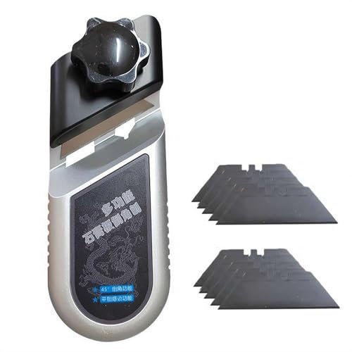 Chanfrein en V pour plaques de plâtre, outil de coupe à 45 degrés, rabot manuel rapide pour plaques de plâtre, raboteuse d'angle efficace avec 10 lames