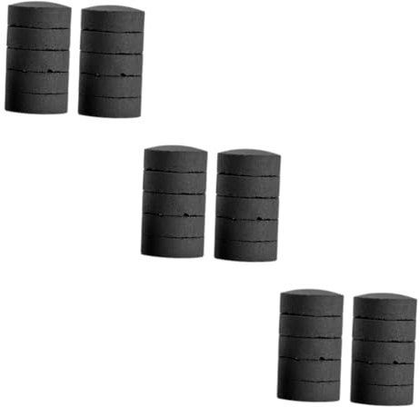 Toyvian 3 Series Carbón De Barbacoa Briquetas Carbón Activado Parrilla Cámping Multifuncional Estufa De Utensilios De Barbacoa Doméstico De Madera Negro 10 Piezas X 3