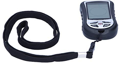 HUIOP Altimètre Numérique Multifonction, Baromètre, Thermomètre, Boussole Portable avec Rétroéclairage Ultra Lumineux, Corde pour Sports de Plein Air, Prévisions Météo et Heure