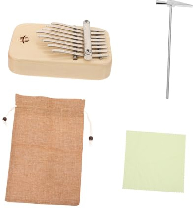 MAGICLULU Piano de Pulgar Portátil Kalimba de Acero Inoxidable 8 Teclas para Principiantes Instrumento Musical Pequeño y Duradero Adecuado para Regalos para Músicos