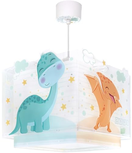 Dalber Lámpara Techo Colgante Infantil Dinosaurios 63452M E27
