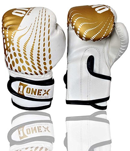 ONEX Kids Boxing Gloves 4oz – PU Leather Training Mitts for Boys & Girls Ages 3–10 – Glitter Finish, Cushioned Support for Muay Thai, MMA & Kickboxing