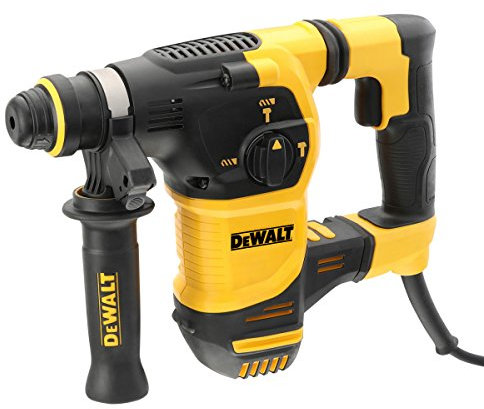 DEWALT D25333K-240V SDS Plus Brushless Rotary Hammer Drill, 240 V, Yellow/Black, 30 mm