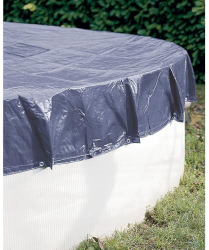 WERKA PRO Bâche de Protection 140g/m2 pour Piscine Hors Sol Ronde Bâche Ø6m pour Piscine Ø5,4m
