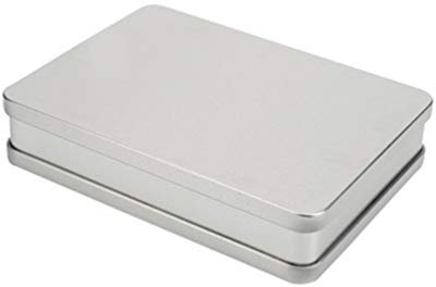 SUPVOX Scatole vuote in metallo scatola di rettangolare contenitori di vintage scatola di riutilizzabile per gioielli da tè candela fai da te bomboniera bomboniere regali