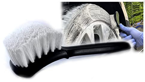 GlanzCar Brosse de nettoyage intensive pour pneus en textile