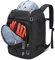 MoopGou Skischuhtasche mit Helmfach 50L 1680D Nylon Skirucksack Skischuhrucksack mit Helmtasche Skitasche Siksack für Skistiefel Schlittschuhe Snowboard Inline-Skates (Grau)