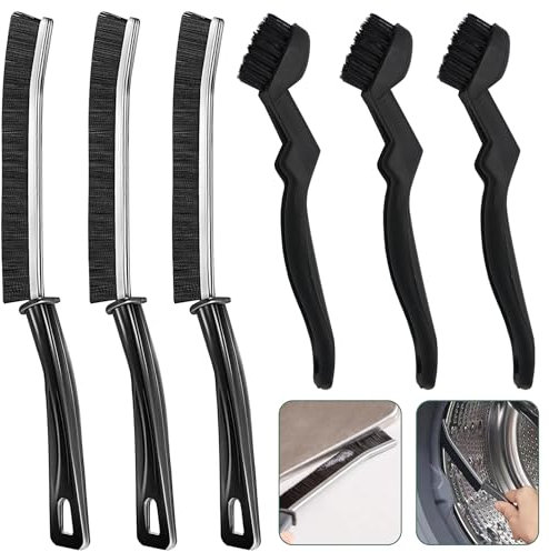 PXBSNB 6 Stück Hartborsten Eckenreinigungsbürste, Fugenbürste Bad, Spaltreinigungsbürste, Hard-Bristled Fugenreinigungsbürste, Multifunktionale Reinigungsbürste für Toilette Badezimmer Küche Haushalt
