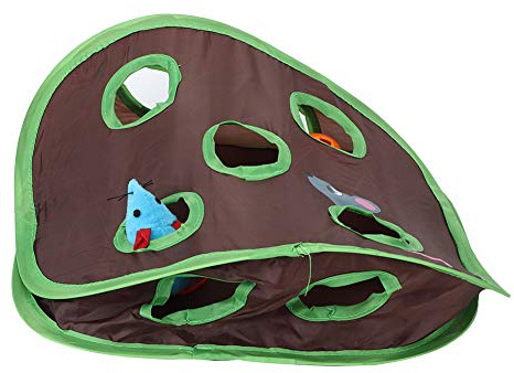 Hide And Seek Cat Toy, Cat Toys For Indoor Cats Cat Puzzle Toy 9 Mouse Hole Polyester Cat Intelligence Toys Training Toys Cat Toys For Indoor Cats For Small Medium Large Kittens