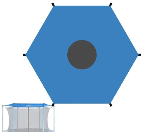 Qikam Couverture D'ombrage de Trampoline, Housse D'ombrage de Trampoline, Toit Pare-Soleil pour Trampoline, Anti-UV & imperméable Accessoires Trampoline, Couverture Tente Trampoline