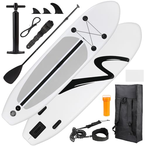 TLSUNNY 10FT Inflatable Stand Up Paddle Board W/Full Accessories, SUP Board