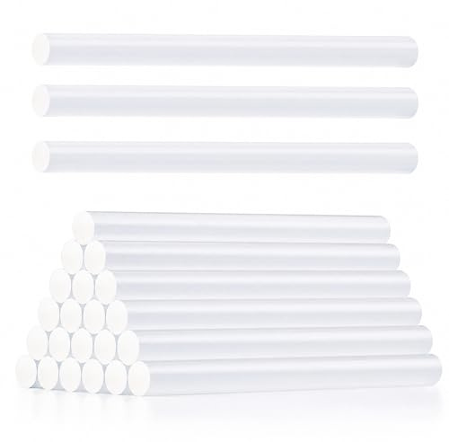21 Pcs Baton de Colle pour Pistolet 11mm x 200mm, Transparents | Forte adhérence, séchage rapide, bâton de colle, pour pistolets à colles, bricolage et loisirs créatifs