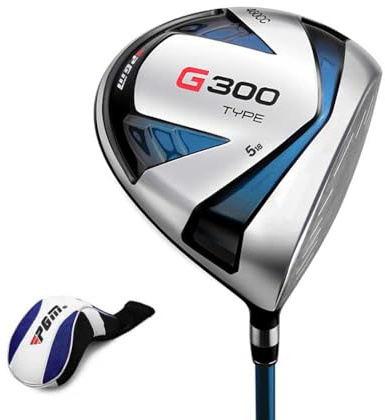 Mäns vänstra högerhänta Golf Fairway Wood Driver 1W 3W 5W 5W Graphite Shaft Stiff Flex Titanium Head Large Sweet Spot Enhanced Swing Speed Hållbar med Headcover