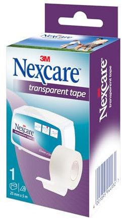 Nexcare Transparentes Fixierpflaster, 25 mm x 5 m, 1/Packung