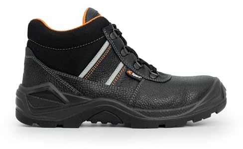 Xpert - Force S3 Safety Contract Boots. Lace Up Steel Toe Cap Shoes, Comfortable And Water Resistant Work Boots For Men. S3 Rating With Midsole Design For Safety (UK 5)