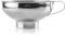 Lacor - 62517 - Embudo para mermelada de Acero Inoxidable 18/10, Embudo con cuello ancho, Ideal para transferir liquido, aceite, mermelada, Ø13,5x6 cm, Gris