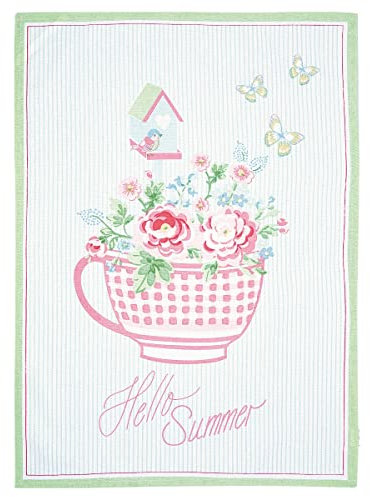 Greengate COTTEAPPASU0112 Alma Geschirrtuch Summer White 70 x 50 cm