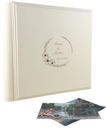 Album fotografico - Elios Soft - produzione artigianale in similpelle, personalizzabile con incisione. Ideale per Matrimonio, Anniversario, tutti gli eventi (Crema)