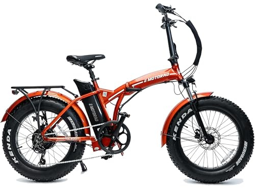 EMotorad Toledo - Bicicletta Elettrica Pieghevole per Adulti | Pneumatici Kenda Fat Tire 20x4 | Motore 36V 250W | Batteria Rimovibile 13Ah | 5 Livelli di Assistenza | Schermo LCD