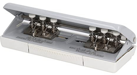 Mavaol Perforateur 6 trous : multi-perforateur polyvalent pour A4, A5, B5, haute capacité, espacement réglable, collecteur de déchets métalliques robuste, organiseur de documents