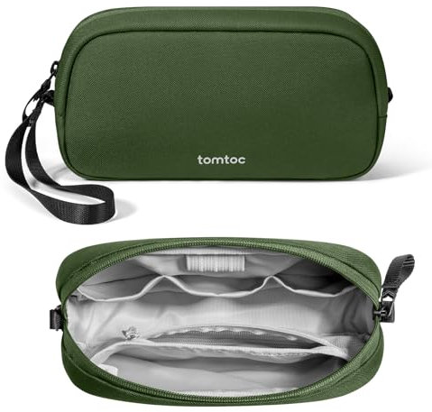 tomtoc Kabel Organizer Tasche, Elektronik EDC Zubehör Kabeltasche Kabelorganizer, Reiseutensilien Koffer Organizer Tech Pouch Geschenk Cable Bag für Handy Netzteil, Ladekabel, Ladestecker, Powerbank