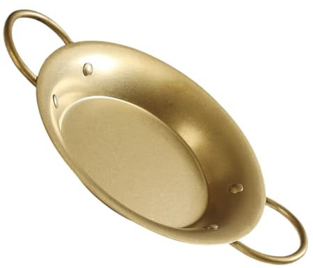 TOPBATHY Sartén De Acero Inoxidable Paellera Española Bandeja De Pan Bandeja De Pizza Diseño Español Para Cocinas y Restaurantes