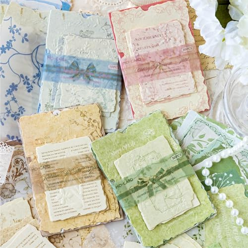 Lot de 120 feuilles de papier de scrapbooking vintage pour bullet journaling, journal, journal, planificateur, ordinateur portable, étui de téléphone, bricolage, calendrier (langue Hua Zhi)