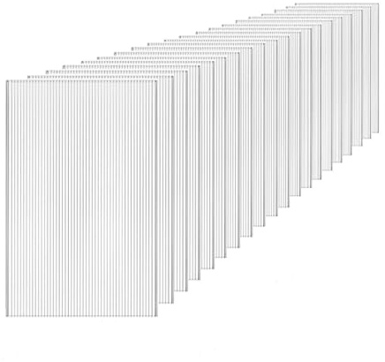 LINGDSWULING Polycarbonate Greenhouse Panels Greenhouse Panels Polycarbonate Sheet Twin-wall Polycarbonate Panels Twin-wall Sheets Greenhouse Roof Panels(24Pack,4' x 2' x 0.16)