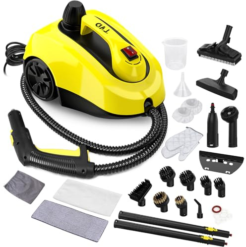 TVD Steam Cleaner, Steamer for Cleaning with 26 Accessories, Steam Cleaner for Home with 5M Extra-Long Power Cord for Home Floor Cleaning, Tile Detailing, Grout, Upholstery.