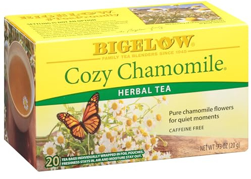 Bigelow Cozy Chamomile Herbal Tea Bags, 20 ct