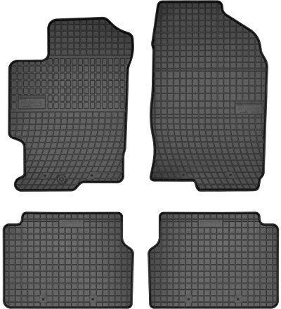 Automatten-Experts 0861EL Gummimatten mit 1cm Rand 4-teilig