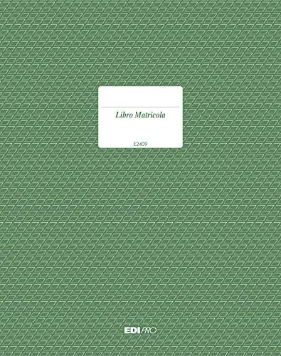 Edipro - E2409 - Registro matricola 23 pagine numerate f.to 31x24,5